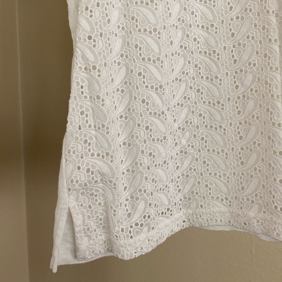 Women’s J. Crew Lace Front Tee - Picture 3 of 7
